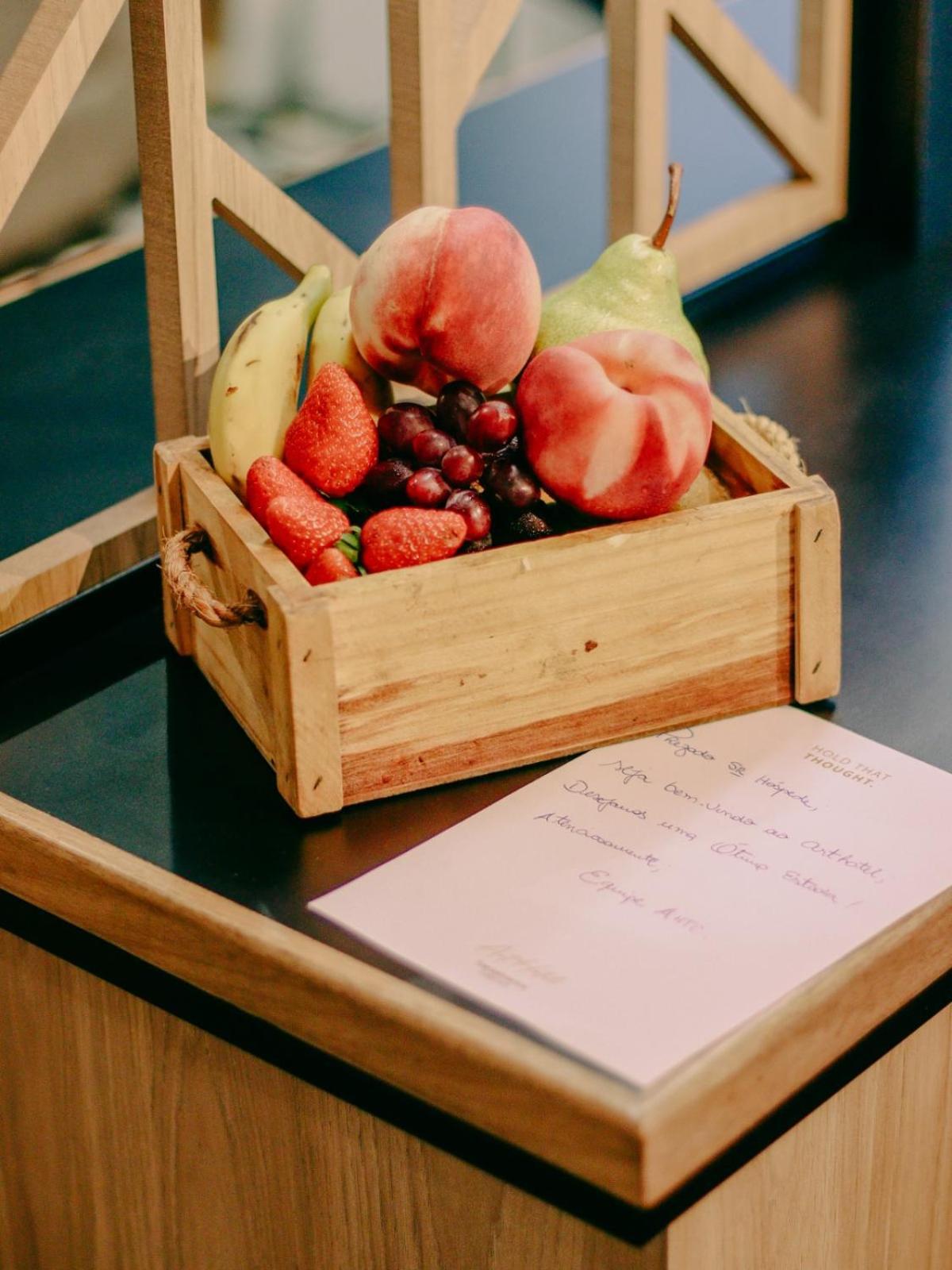 Art Hotel Transamerica Collection Porto Alegre Extérieur photo Fruit and menu at a restaurant